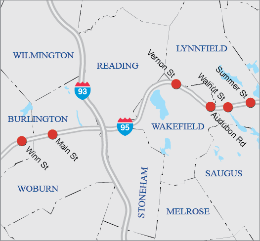 BURLINGTON- LYNNFIELD- WAKEFIELD- WOBURN: BRIDGE PRESERVATION OF 10 BRIDGES CARRYING I-95 BURLINGTON- LYNNFIELD- WAKEFIELD- WOBURN: BRIDGE PRESERVATION OF 10 BRIDGES CARRYING I-95